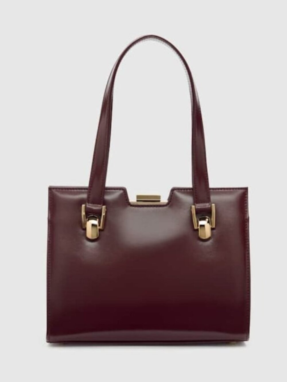 Reformation x Nara Smith Leather Red Bag
